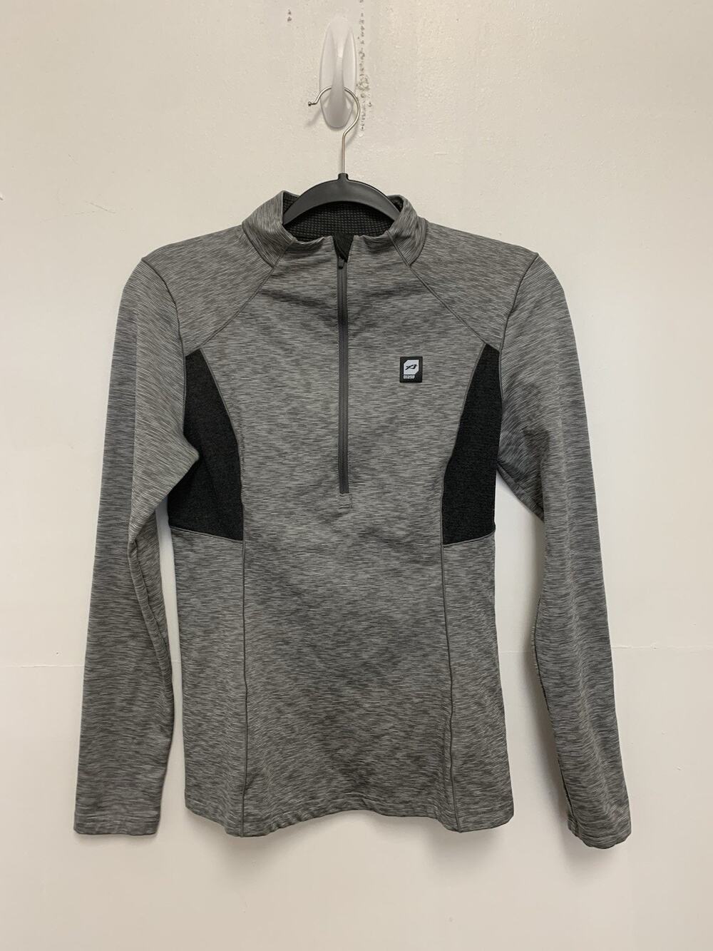 Orage Womens Athletic 1/4 Zip Grey Size Small